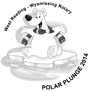 Merra Lee Moffitt took the plunge at the Polor Plunge 2014 with the West Reading-Wyomissing Rotary